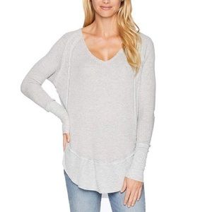 Free People light grey Catalina thermal, size small.